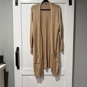 Joseph Women's Beige Open Front Cardigan